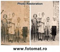 Fotografii vechi restaurare reconditionare prelucrare digitala, retusuri poze Timisoara