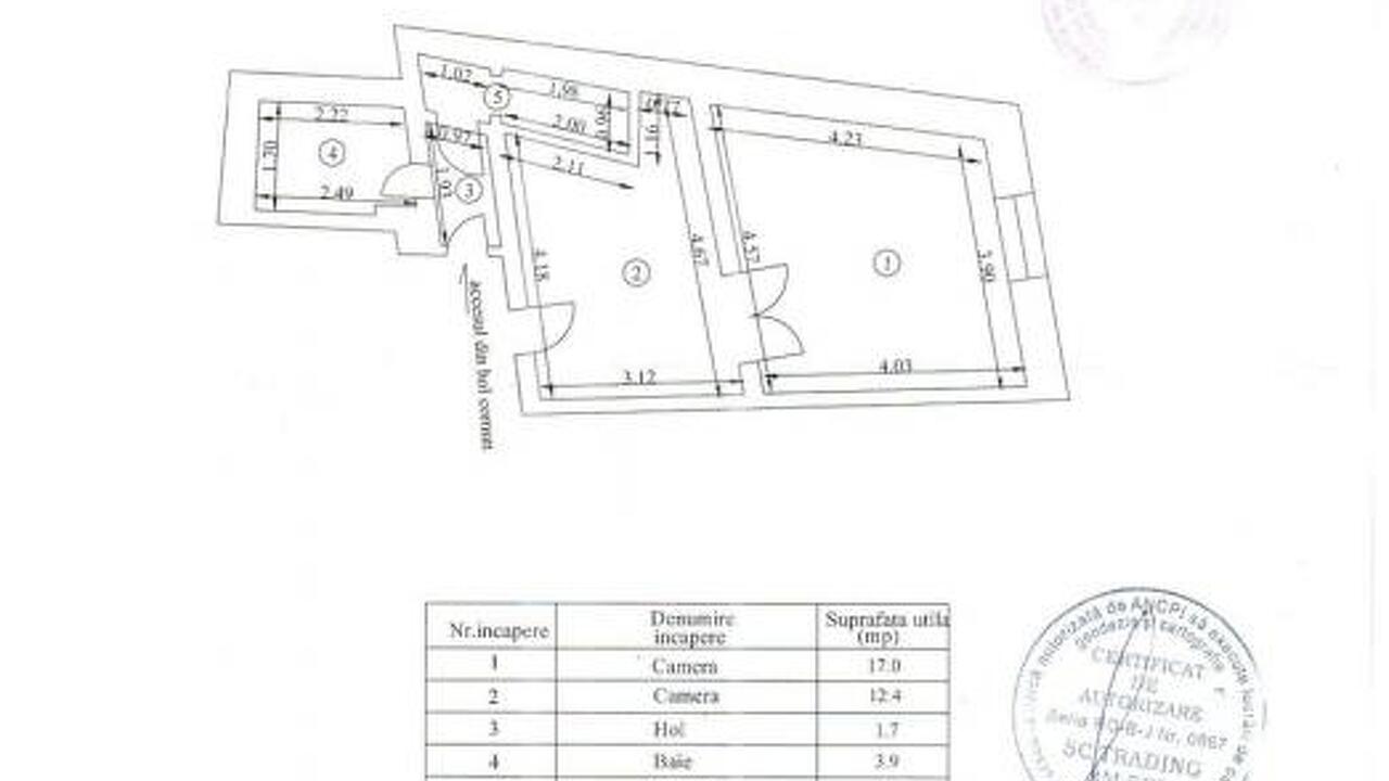 Apartament 2 camere situat in casa cu curte comuna Apartament 2 camere situat in casa cu curte comuna