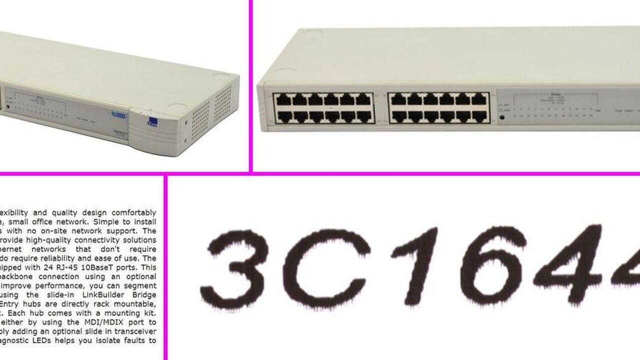Switch 24 port SuperStack 3Com 3C16441 Switch 24 port SuperStack 3Com 3C16441