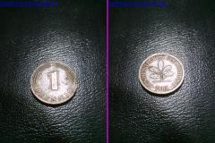Moneda rara 1 Pfennig 1985