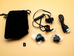 Casti in ear Bluetooth + accesorii, casti cu fir