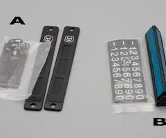 Suport auto numar pentru parcare temporara cu cifre magnetice