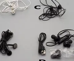 Casti in ear Bluetooth + accesorii, casti cu fir