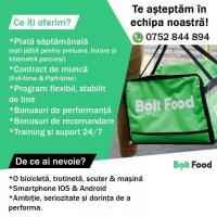 Bolt Food - angajeaza curieri / livratori