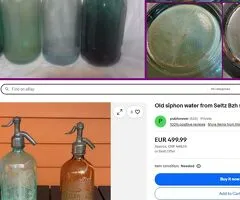 Sticle de sifon extrem de rare