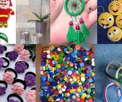 Capace si inele de PET-uri din plastic pentru martisoare cercei inele bratari