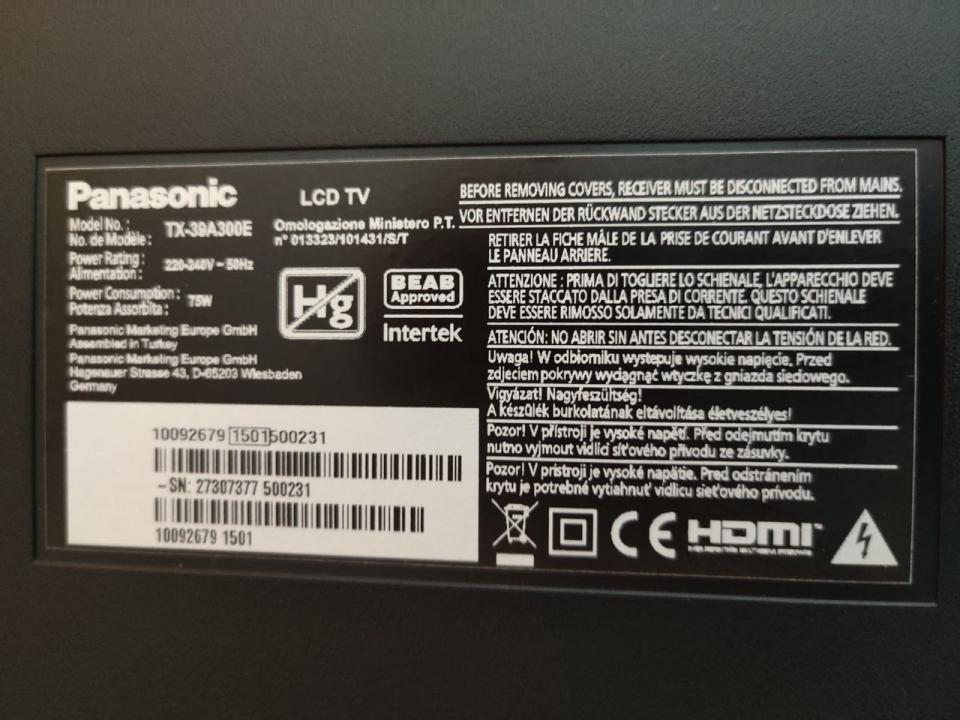 Vând TV Panasonic full hd, 101 diagonală, cu panou de leduri/ecran NOU - 7/8