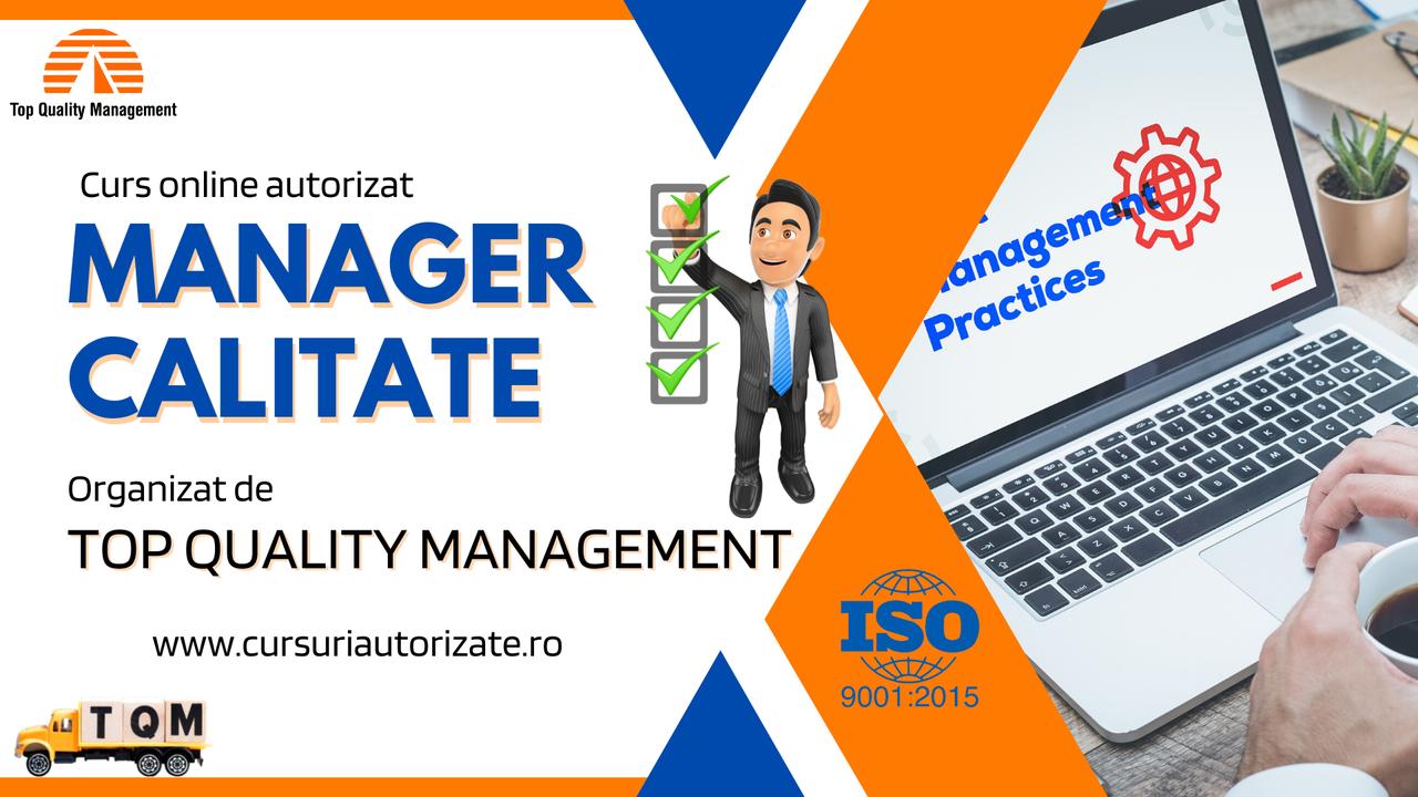 Curs online autorizat Manager Calitate - ISO 9001:2015 - 1/1