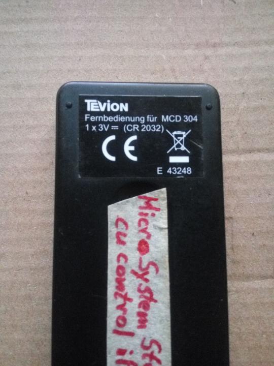 Telecomanda Micro Audio System Stereo Tevion MCD 304 - 4/4