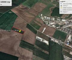 De vanzare teren industrial , dragomiresti vale / chitila industrial park 45,000 m2 d = 111 ml