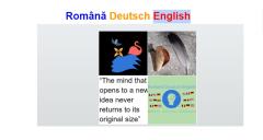 Germană,Română,Engleză.Descoperă semnificația cuvintelor în context