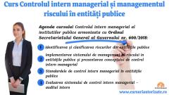 Curs Controlul intern managerial și managementul riscului în entități publice