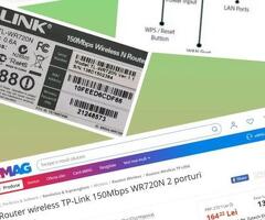 Router wireless TP-LINK TL-WR720N nou functional