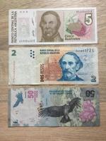 Bancnote din Columbia,Surinam,Brazilia,Argentina