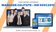 Curs Manager Calitate - ISO 9001:2015
