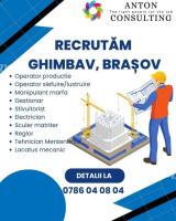 Recrutam personal fabrici Brasov - necalificat / calificat