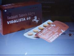 Pastile potență bărbați Vidalista de 60 mg.