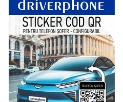 Sticker cod QR telefon șofer - Driverphone