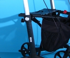 Cadru de mers cu roti din aluminiu Mobilex