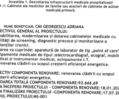 ANUNT incepere lucrari renovare PNRR