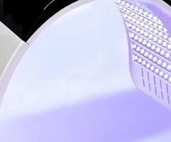 Masca facială cu LED-uri 7 culori  Aparat profesional pentru îngrijirea tenului (242 mărgele LED, Al
