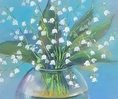 Tablouri în pastel cu flori