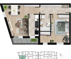 Apartament cu 2 camere Complex Rezidential Lacul Morii 19