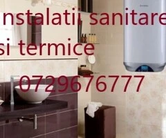 Instalații sanitare și termice. Instalați noi sau reparații
