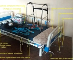 Echipament medical spitalizare la domiciliu extensiv cu pat de spital