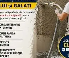 Tencuiala mecanizata si traditionala – nisip + Multibat sau nisip si ciment