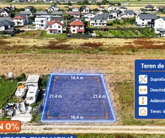Teren pt casa in Comuna Berceni Ilfov | 350mp (21.4x16.4) | Comision 0
