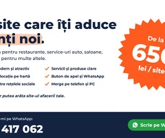 Realizare site-uri web pentru afaceri – Prețuri de la 650 lei